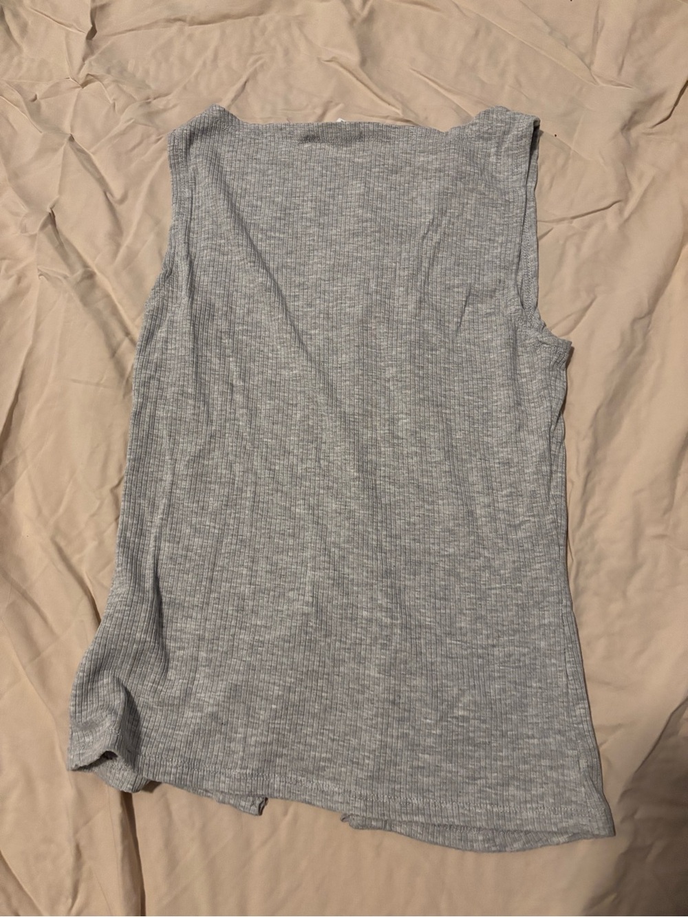 Ribbed Button Down Tank - Picture 2 of 3